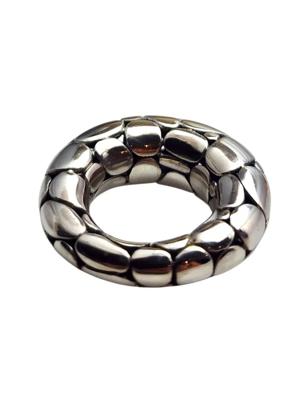 John Hardy Sterling Silver Kali Pebble Ring Size 5.25 - 5.5 #25371